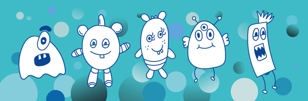 Personajes infantiles de la marca Gomiballs